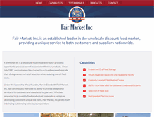 Tablet Screenshot of fairmarketinc.com